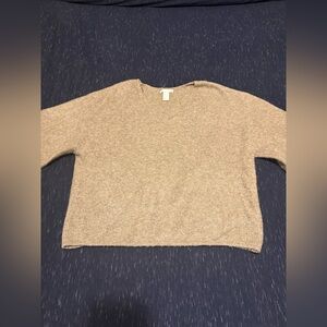 H&M Taupe Ribbed Sweater